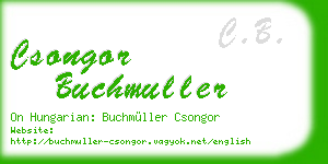 csongor buchmuller business card